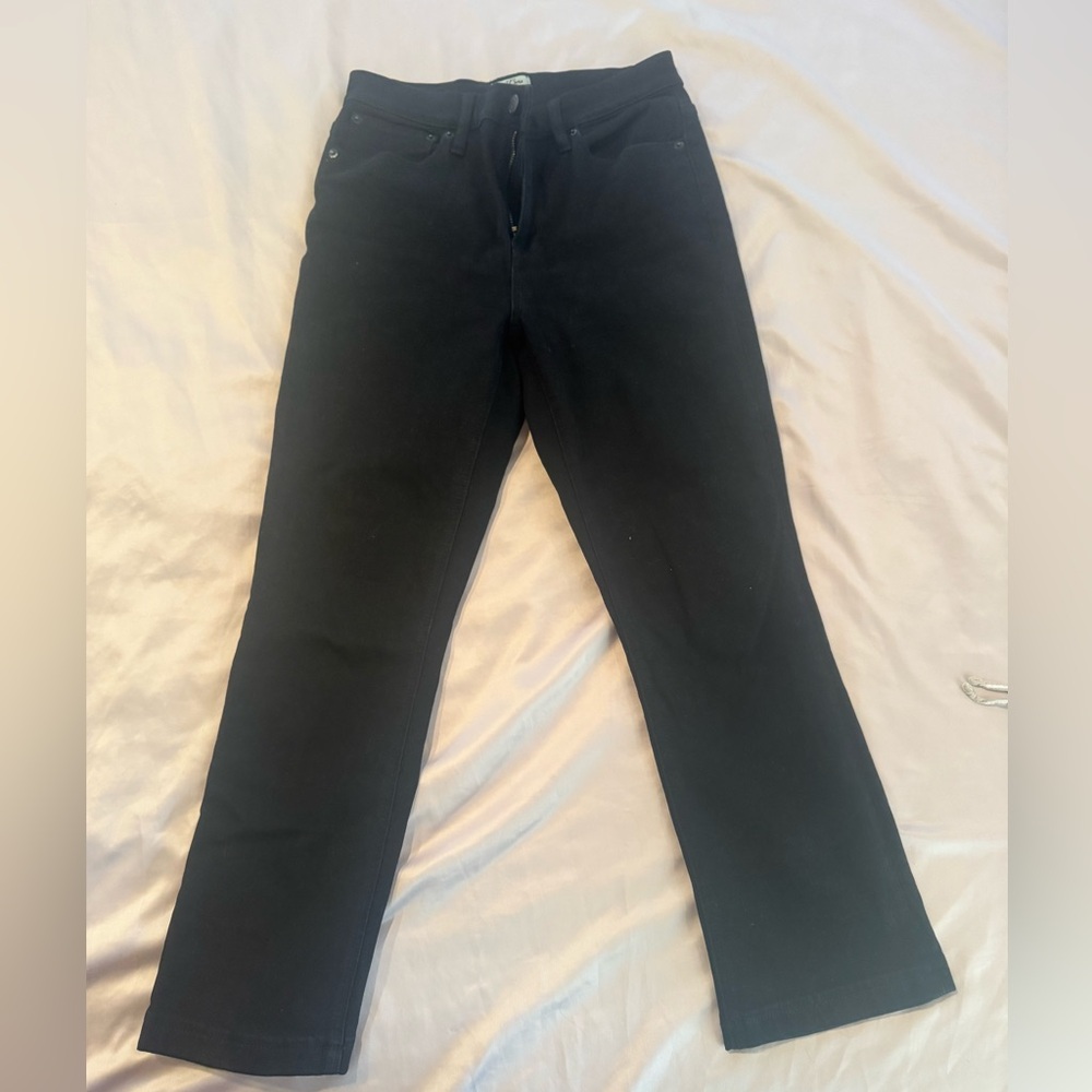 J. Crew Black Billie Demi Boot Crop Jeans